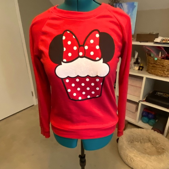 Minnie Mouse Cupcake Crewneck Sweatshirt - Picture 1 of 3